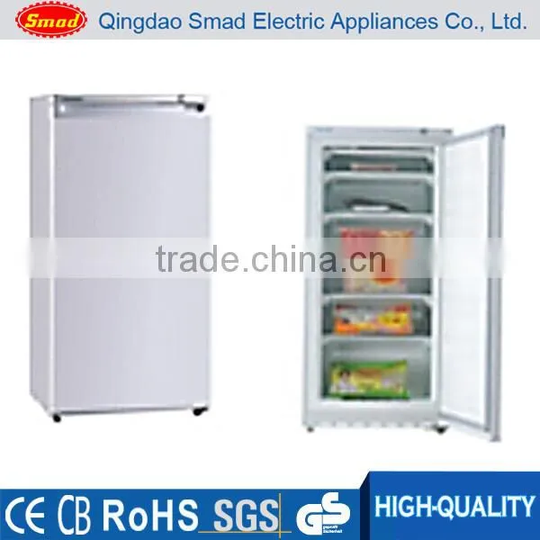255L Red manual defrost chest freezer for ice cream