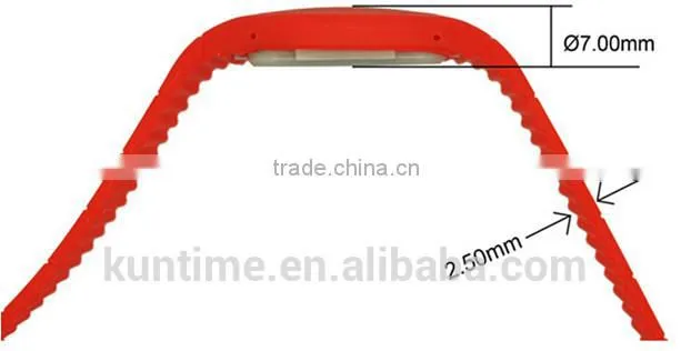 Silicone led light watch with touch screen no trace of button