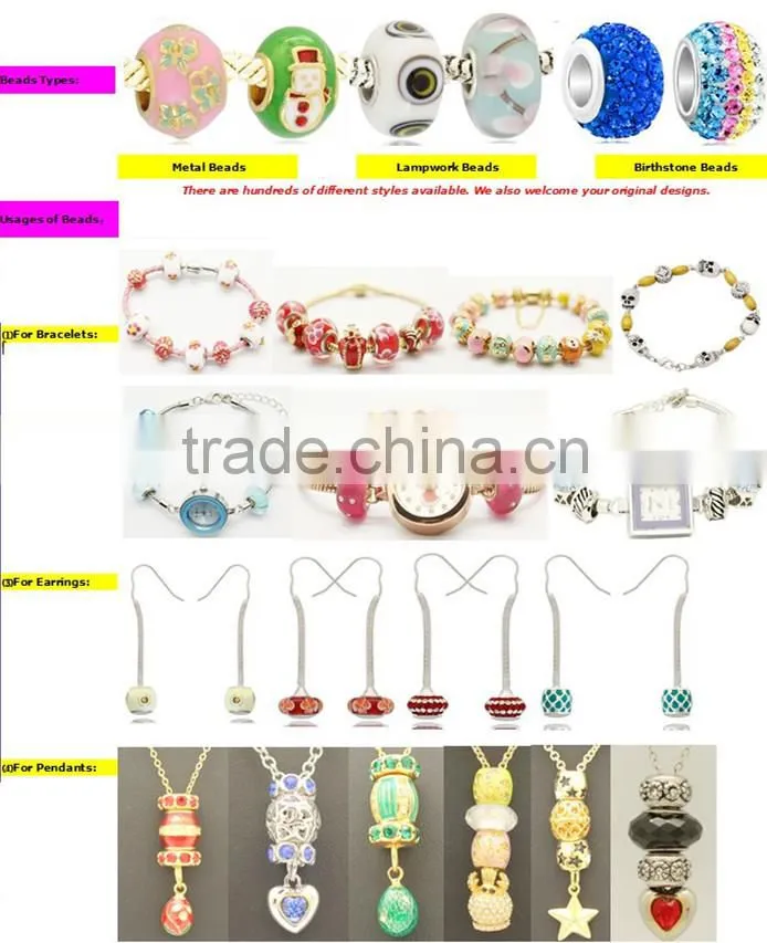 2014 charm christmas metal bead