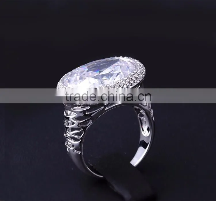Lead Free Wedding Accessory Top AAA Quality Cubic Zirconia Anniversary Ring