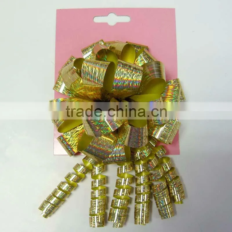 Holographic Ribbon, Loops Bow, Gift Ribbon, Pull Bow, made in China factory