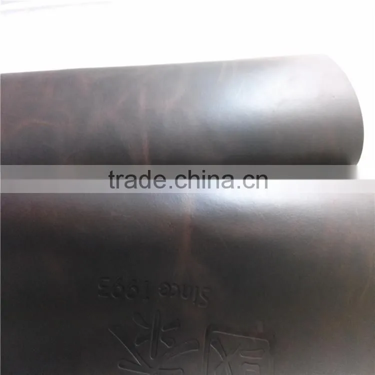 2015Cow split pull up leather for shoes