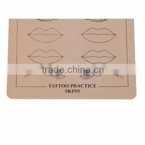 Beige Eyebrow Lips Picture Tattoo Permanent Makeup Simulation Practice Skin