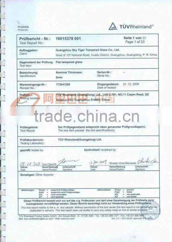 LOW-E insulated building glass guangzhou