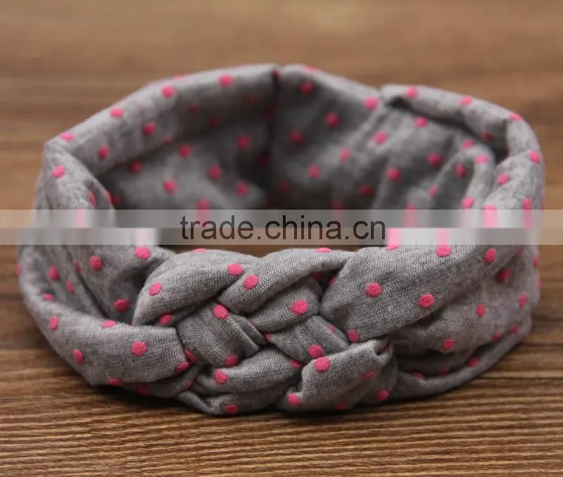 hot sale 2016 European Designs Children Knitted Cross Hair Bands Baby Girl Headbands