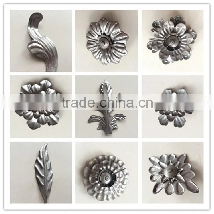 Iron Art Stamped Leaves /Fittings For Artistic Metal Gate/Fence/Stair Railings ,Iron Grills Parts Decorated