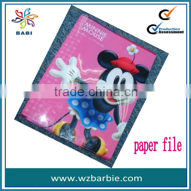 pvc cartoon file folder for children