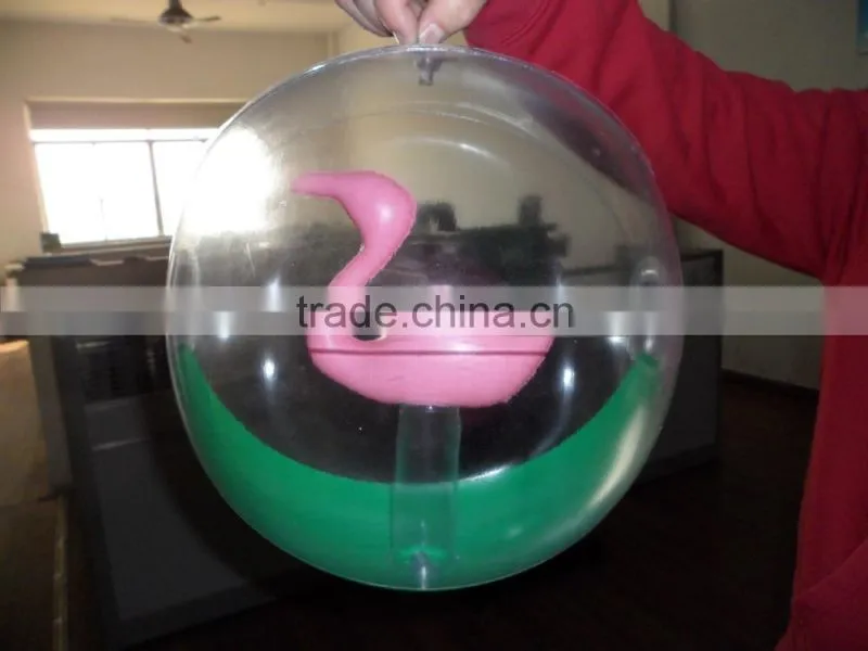 inflatable ball with animal shape inside