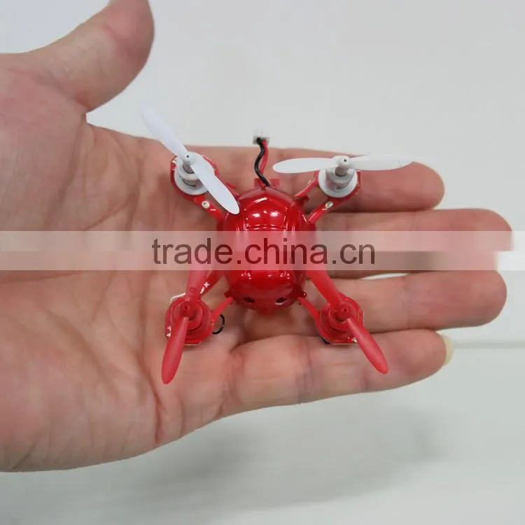 2.4GHz 4 channel radio control mini drone nano quadcopter with USB charge cord