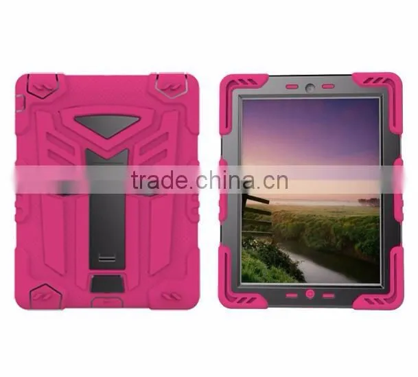 Dragonfly Design With Stand Holder Heavy Duty TPU PC Armor Hybrid Shockproof Protective Phone Cover Case For iPad Mini 4 TB-0269