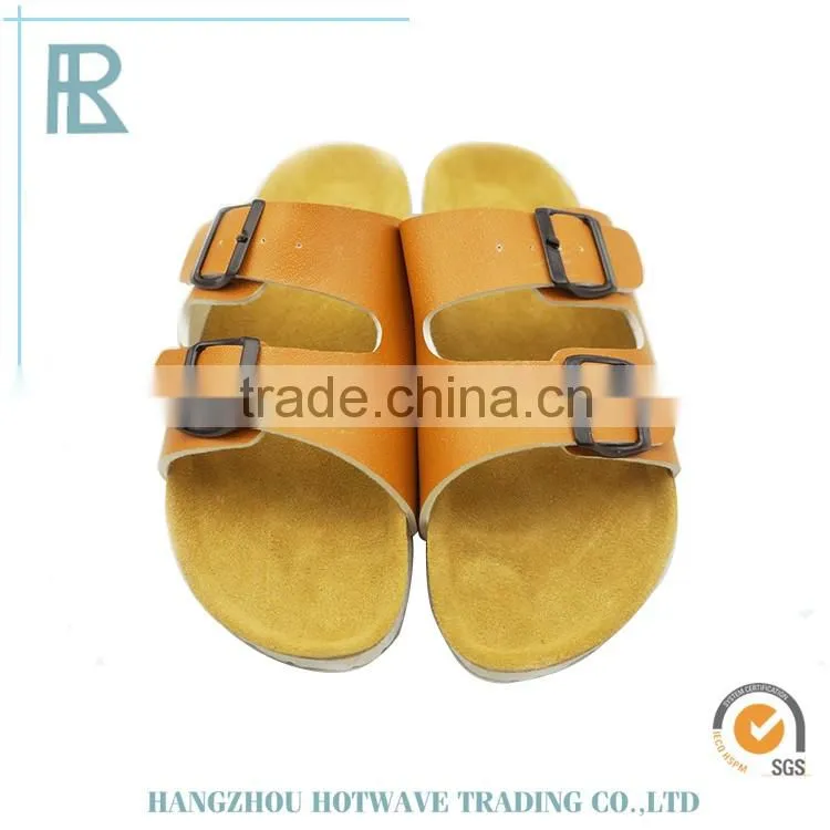 2016 cheap wholesale in China buckle strap thin cork sole sandals