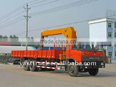 DONGFENG 10 tons double axles truck mounted crane factory directly sales