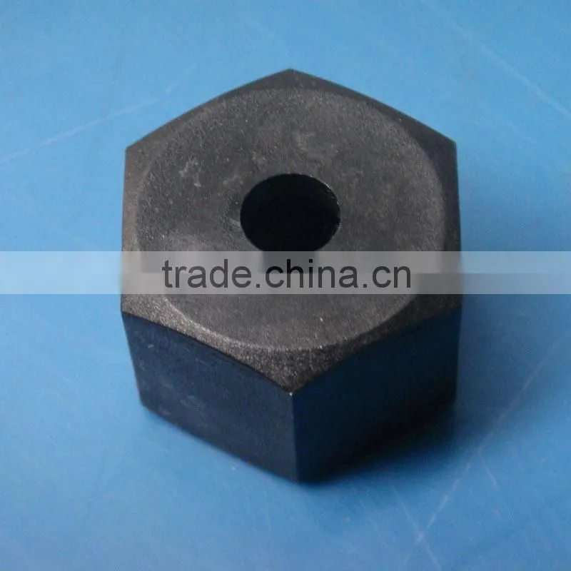 Custom made small black injection nylon cap injection plastic molding screw nut parts for various type machine