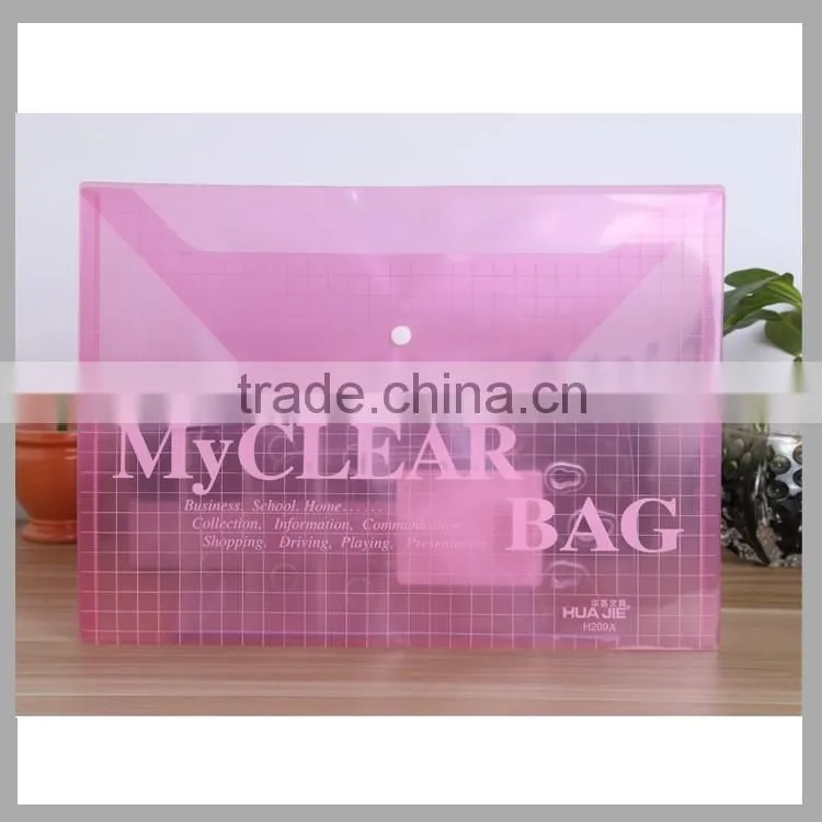 Hot sale my clear file bag transparent mesh file bag plastic clear file folder office supplies