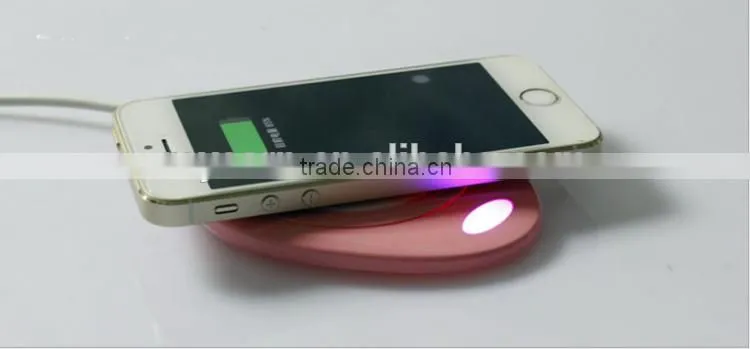 REYON mini slim water-drop shape wireless phone charger for Iphone ,Samsung