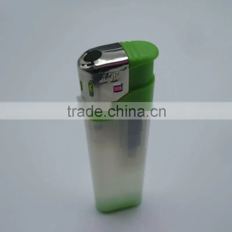 2016 hot sale semitransparent fashion disposable electronic lighter
