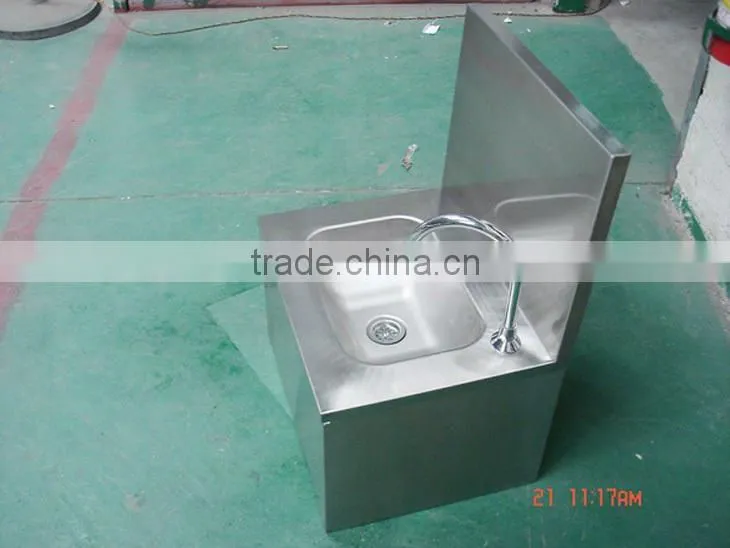 304 Grade Stainless Steel Lavabo Inox Hand Wash Basin Sink Wall Mount