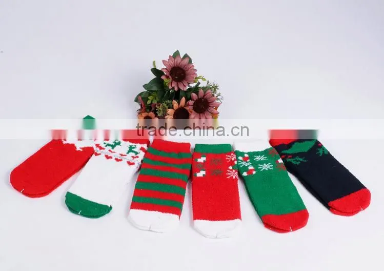 Colourful Pattern OEM Christmas Socks fluffy socks indoor microfiber fuzzy socks