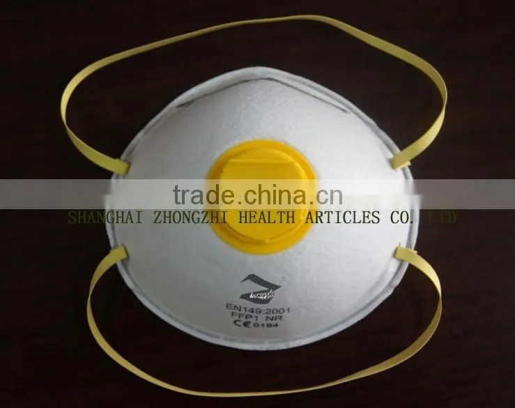 3 layers industrial Dust mask with valve