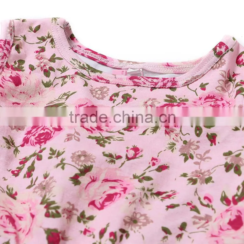 wholesale newborn baby romper flower cotton open crotch bodysuit infant clothing