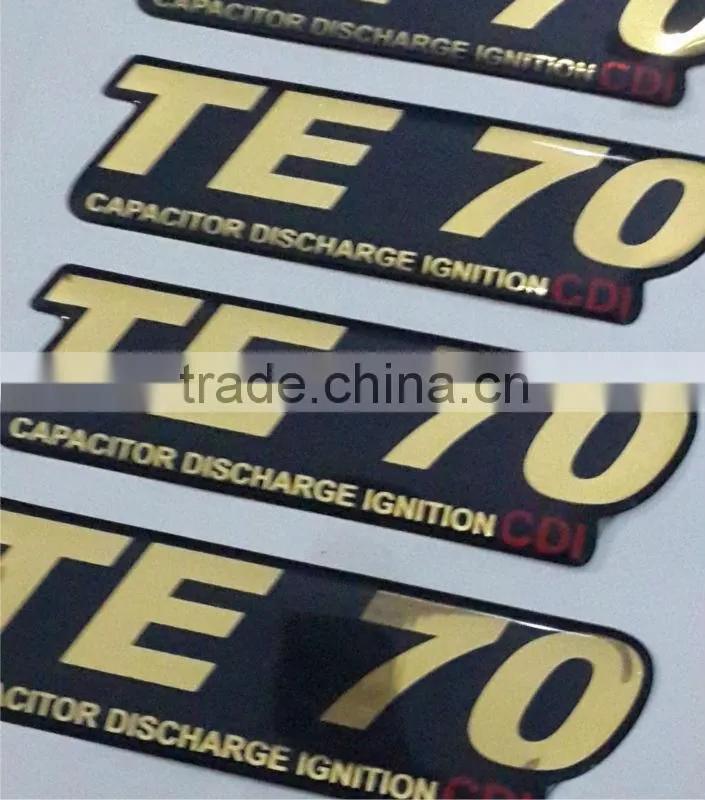 Fridge Logo Self Adhesive 3D Resin Doming Sticker