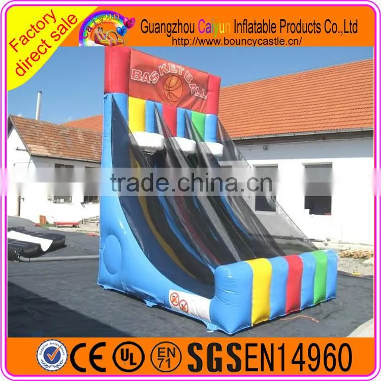 Custom made inflatable basketball shooting game