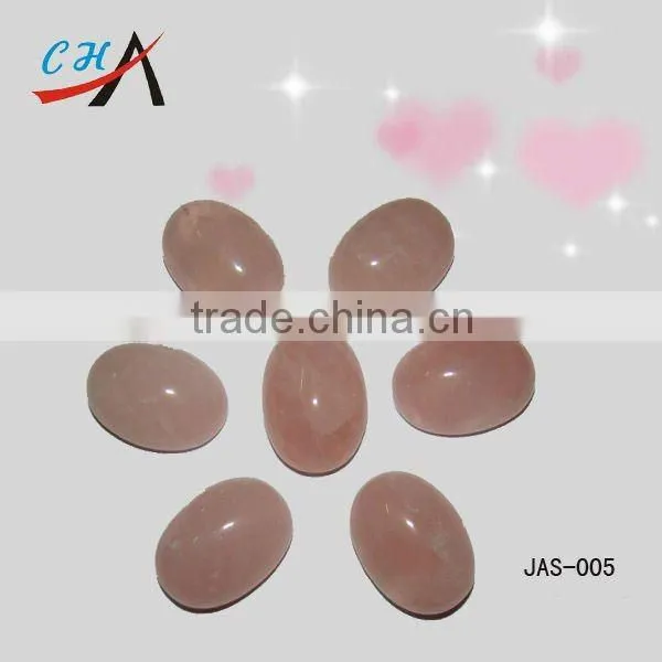 Natural stone rose quartz buttons for garments
