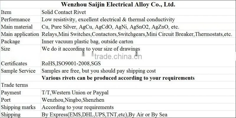 Electrical Copper Pin Hollow Socket PCB Rivets
