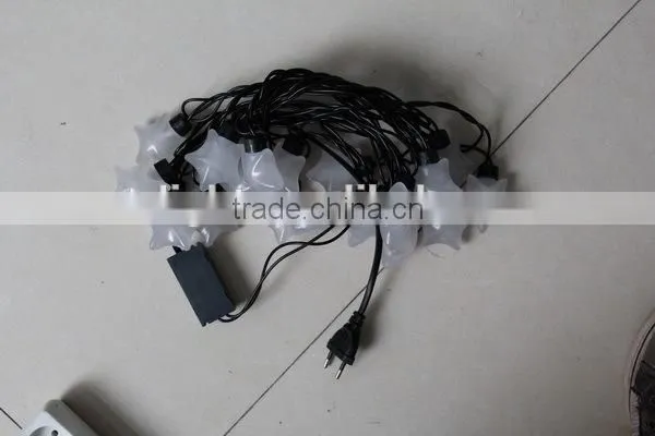 led christmas star shape string light