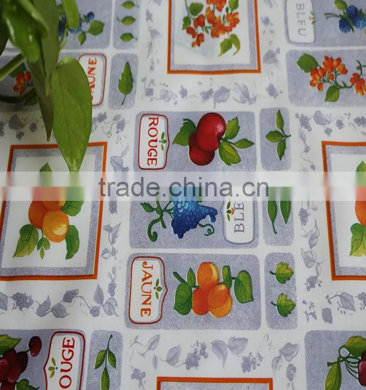 Three layers of PVC compound non-woven fabric tablecloth