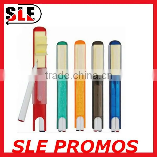 Promotion ads two color ballpen with sticker pen set