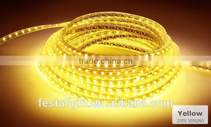 2016 new product China supplier led strip light 220V led strip RGB smd5050 ce rohs