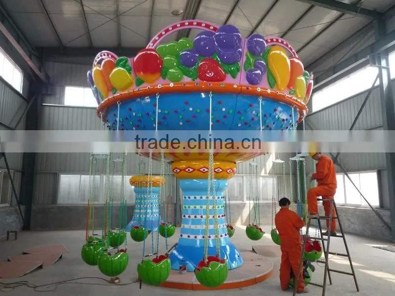 amsuement park flying chairs,rotating fruit flying chairs,watermelon flying chairs for sale