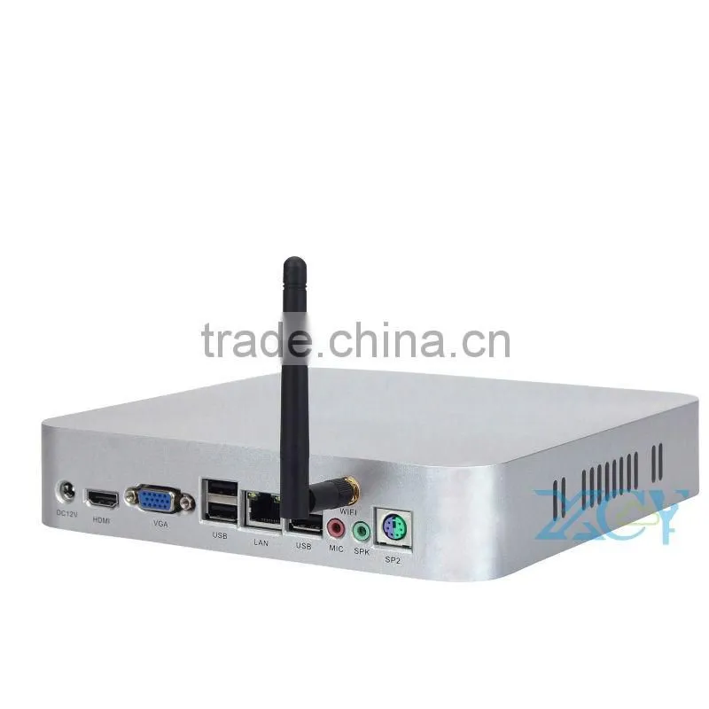 powerfull PC thin client pc wifi Mini pc Mini ITX Case X-24X 2G ram 500gb hdd support Image scanner