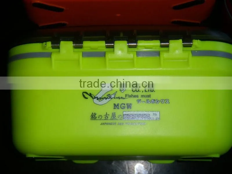 Hot sale manufacturer sale clear plastic double layers fishing tackle box