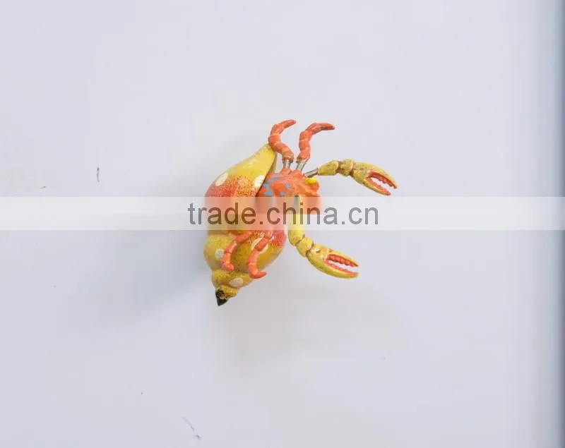 3 inch Plastic Lobster in Conch Fridge Magnet Sea Shells Souvenir Craft