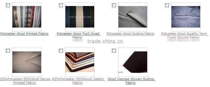 Yarn Dyed Nylon Wool Check Fabric