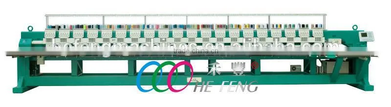 High Speed 20 Heads 9 Needles Industral Flat Embroidery Machine