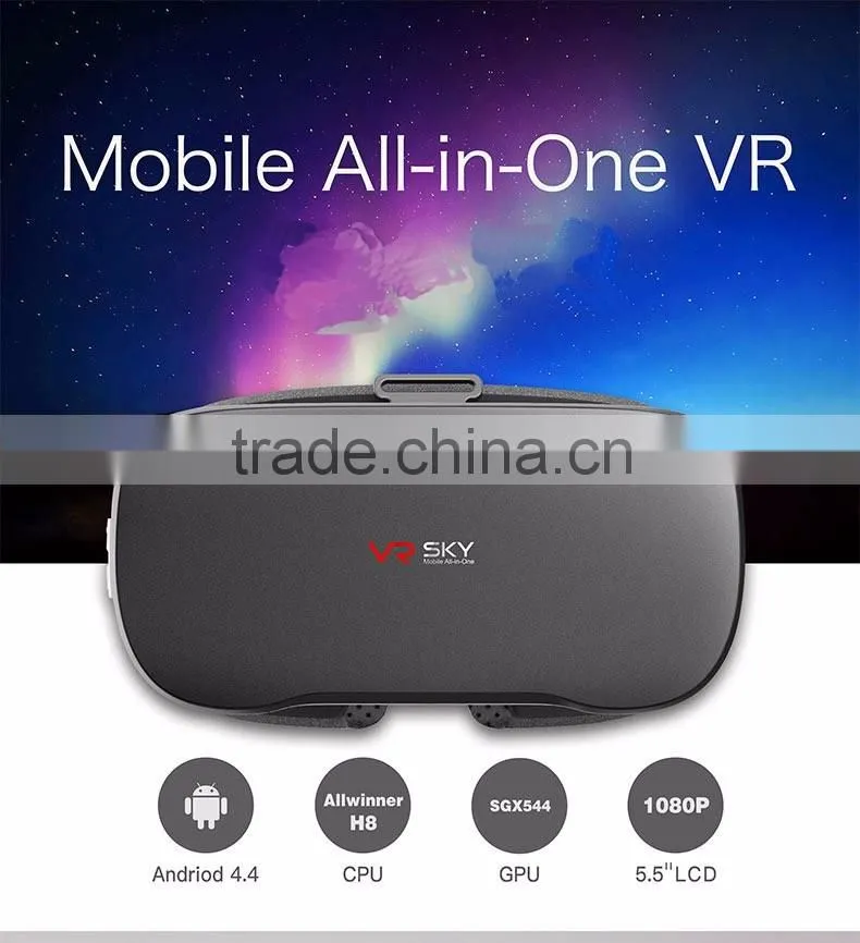 2016 High Quality 3D VR Glasses Virtual Reality Glasses Plastic Google Cardboard