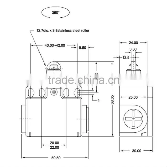 TLS303 Limit Switch roller type