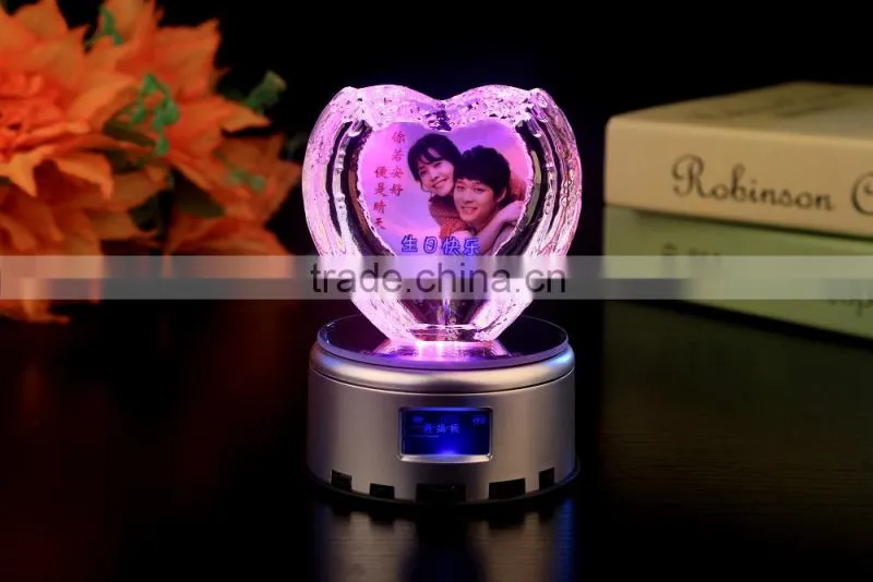 hot sale heart shape crystal gift crystal craft