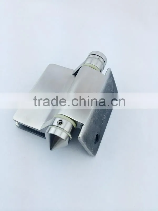 spring loaded glass hinge
