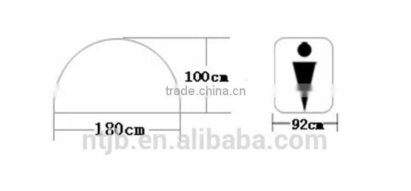 Popular 2 person Ger double layer dome family outdoor removing camping mountain travel Tour fishing beach tent