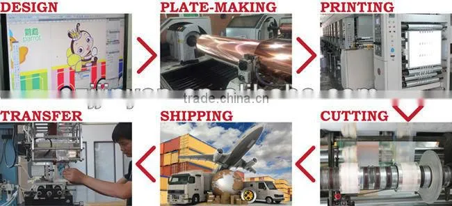 china professional factory supply silver heat transfer foil