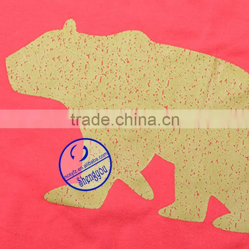 Custom solid color mens printed tshirts