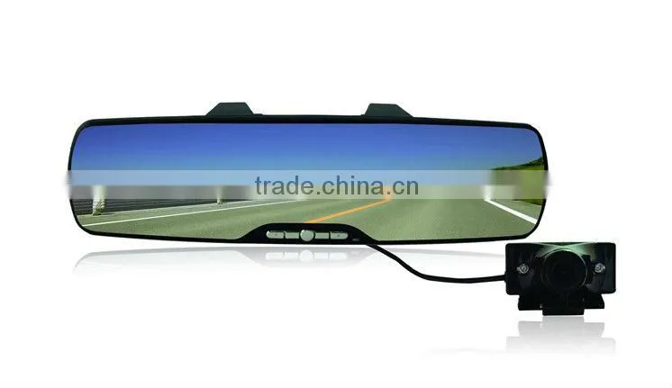 2.7 inch car driving recorder and rearview mirror car video recorder 5 mega pixels