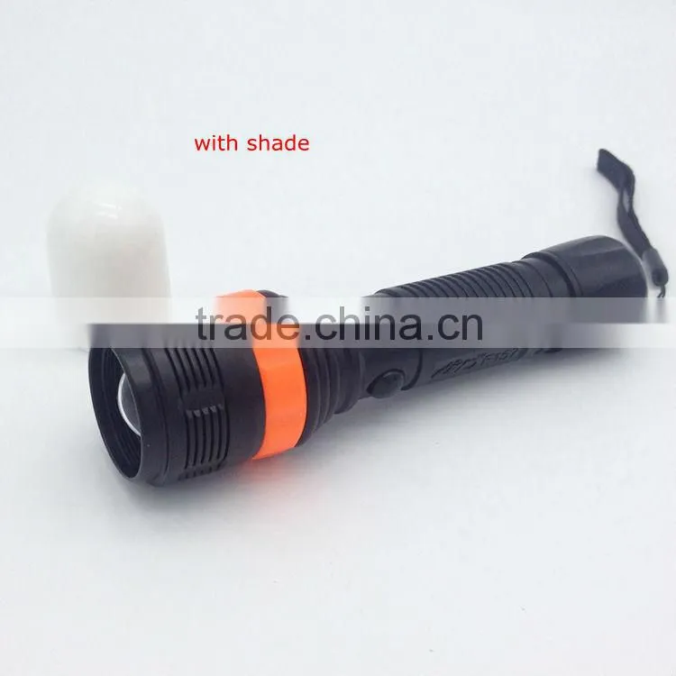 1W powerful led zoom in-out warning flashlight power by 3AAA batteries
