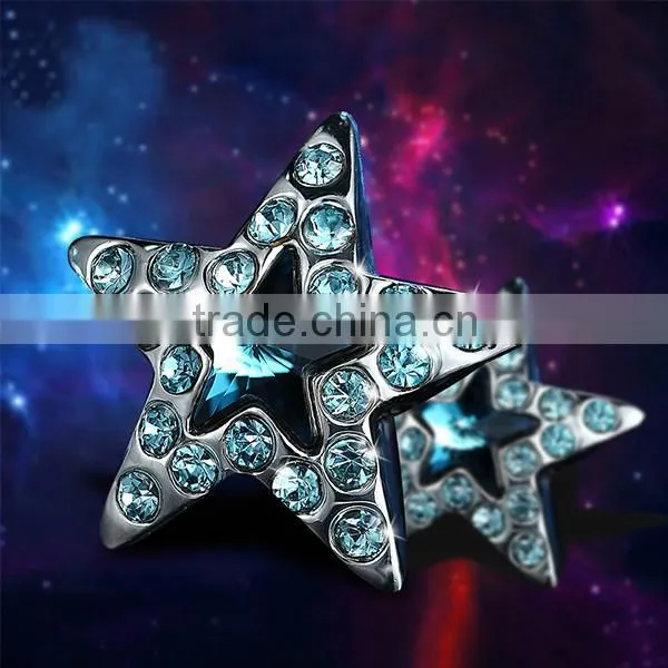Most Popular Star Shape cz Diamond Stud Earrings