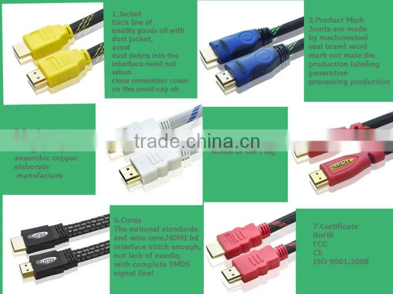 1.4v High Speed HDMI Cable With Metal Plug