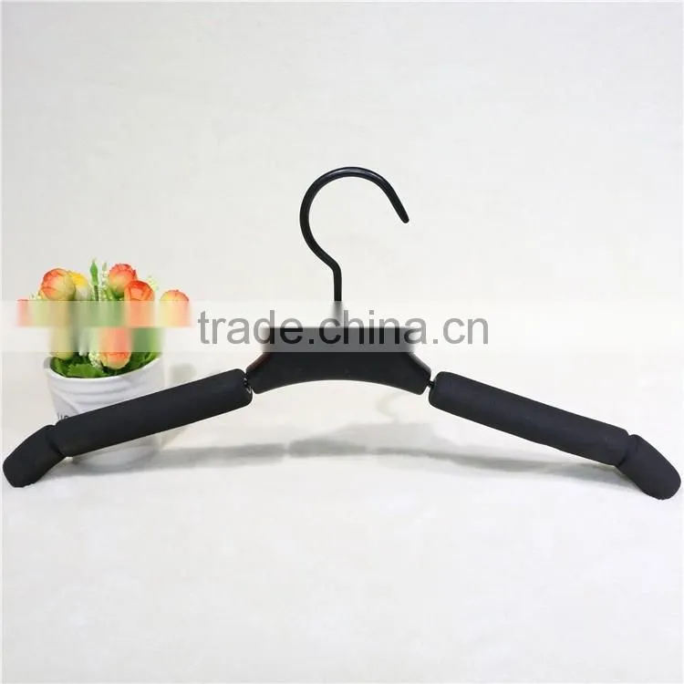 Top selling medal cloth hanger with sponge for display